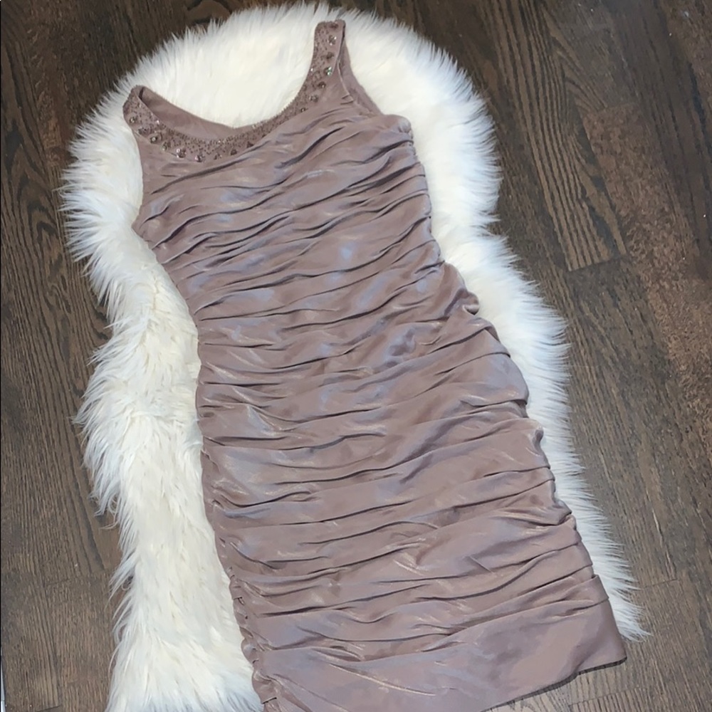 Ruched Mini Party Dress